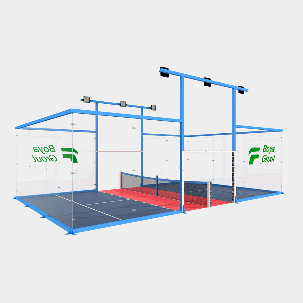 BY-P06 reinforced heavy-duty padel court for commercial high-usage sports centers